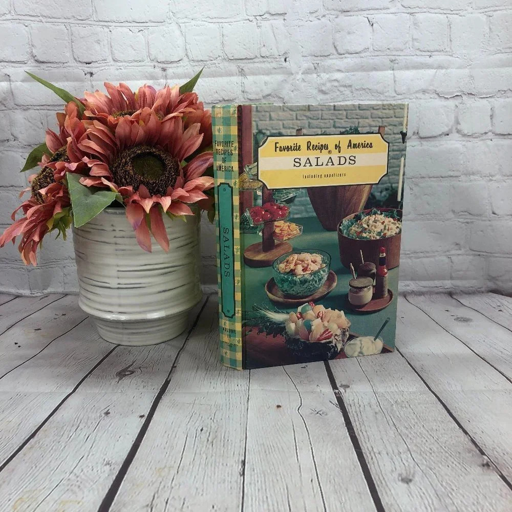 vintage cookbook favorite recipes of America salads 1968